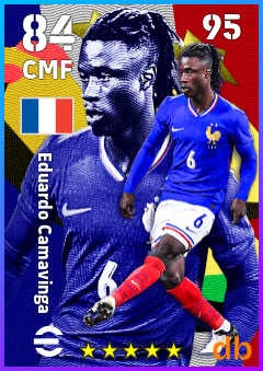 Eduardo Camavinga — CMF, OVR 84, MAX 95