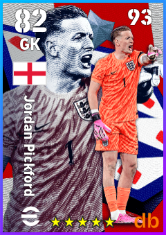 Jordan Pickford — GK, OVR 82, MAX 93