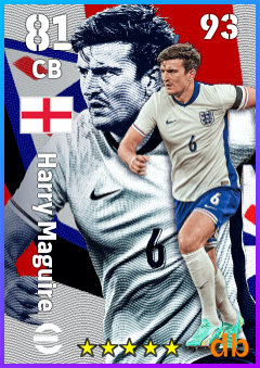 Harry Maguire — CB, OVR 81, MAX 93