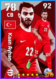 Kaan Ayhan — CB, OVR 78, MAX 92