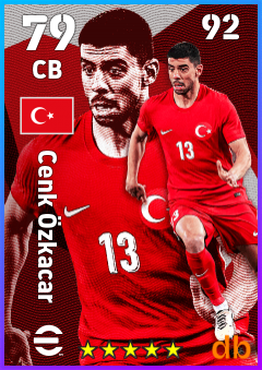 Cenk Özkacar — CB, OVR 79, MAX 92
