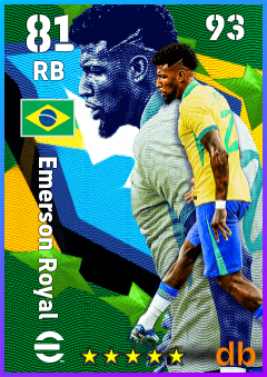 Emerson Royal — RB, OVR 81, MAX 93