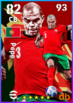 Pepe — CB, OVR 82, MAX 93