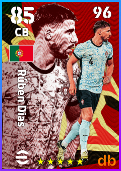 Rúben Dias — CB, OVR 85, MAX 96