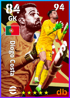 Diogo Costa — GK, OVR 84, MAX 94