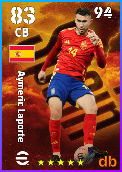 Aymeric Laporte — CB, OVR 83, MAX 94