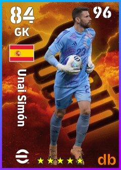 Unai Simón — GK, OVR 84, MAX 96