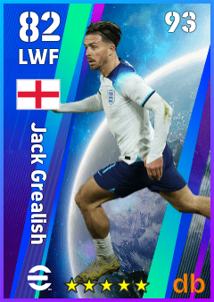 Jack Grealish — LWF, OVR 82, MAX 93