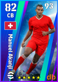 Manuel Akanji — CB, OVR 82, MAX 93