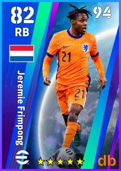 Jeremie Frimpong — RB, OVR 82, MAX 94