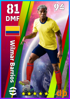 Wílmar Barrios — DMF, OVR 81, MAX 94