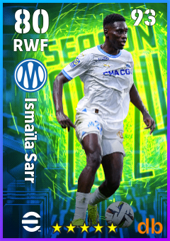 Ismaïla Sarr — RWF, OVR 80, MAX 93