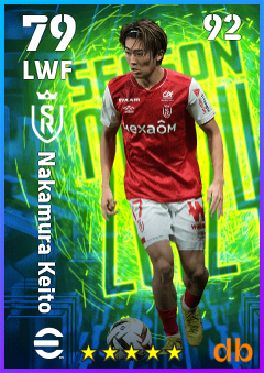 Nakamura Keito — LWF, OVR 79, MAX 92