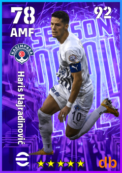 Haris Hajradinović — AMF, OVR 78, MAX 92