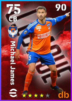 Michael James — CB, OVR 75, MAX 90
