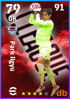 Park Ilgyu — GK, OVR 79, MAX 91