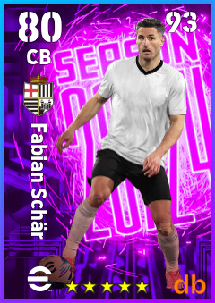 Fabian Schär — CB, OVR 80, MAX 93