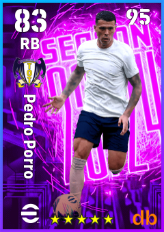 Pedro Porro — RB, OVR 83, MAX 95