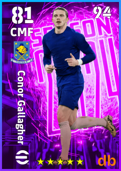 Conor Gallagher — CMF, OVR 81, MAX 94