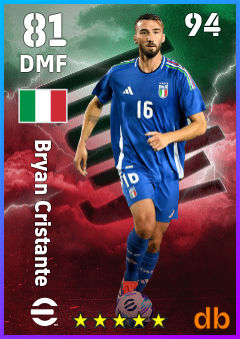 Bryan Cristante — DMF, OVR 81, MAX 94