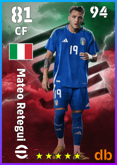 Mateo Retegui eFootball player card