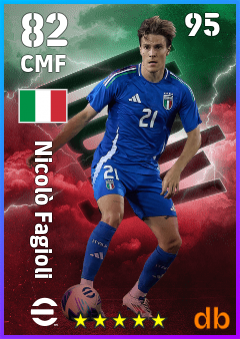Nicolò Fagioli — CMF, OVR 82, MAX 95