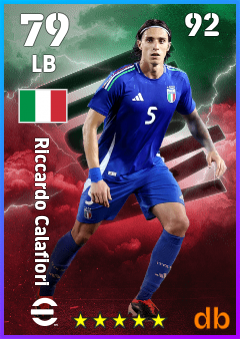 Riccardo Calafiori — LB, OVR 79, MAX 92