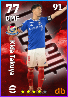 Kida Takuya — DMF, OVR 77, MAX 91