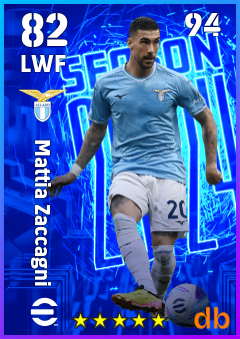 Mattia Zaccagni — LWF, OVR 82, MAX 94