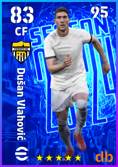 Dušan Vlahović — CF, OVR 83, MAX 95