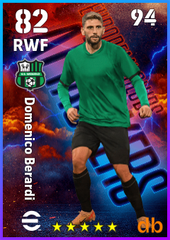 Domenico Berardi — RWF, OVR 82, MAX 94