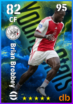 Brian Brobbey — CF, OVR 82, MAX 95