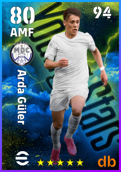 Arda Güler — AMF, OVR 80, MAX 94