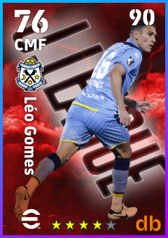 Léo Gomes — CMF, OVR 76, MAX 90