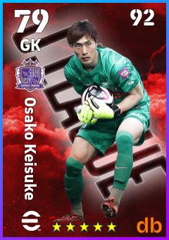 Osako Keisuke — GK, OVR 79, MAX 92