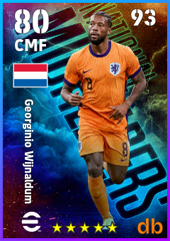 Georginio Wijnaldum — CMF, OVR 80, MAX 93