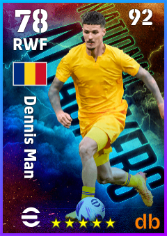 Dennis Man — RWF, OVR 78, MAX 92