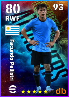 Facundo Pellistri eFootball player card