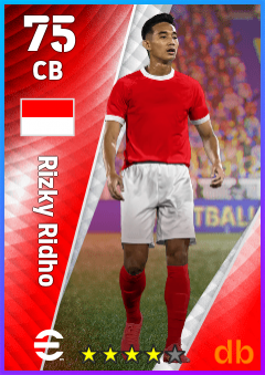 Rizky Ridho — CB, OVR 75, MAX 75
