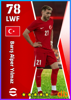 Barış Alper Yılmaz — LWF, OVR 78, MAX 78