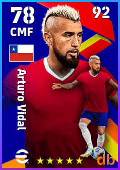 Arturo Vidal — CMF, OVR 78, MAX 92