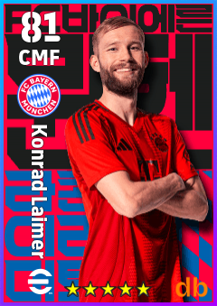 Konrad Laimer — CMF, OVR 81, MAX 81