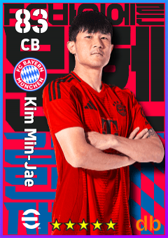 Kim Min-Jae — CB, OVR 83, MAX 83