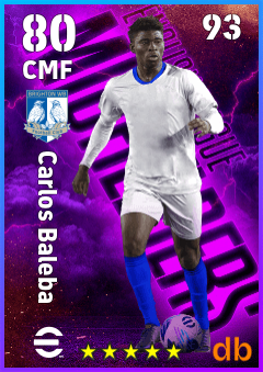 Carlos Baleba — CMF, OVR 80, MAX 93