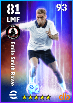 Emile Smith Rowe — LMF, OVR 81, MAX 93