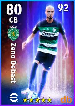 Zeno Debast — CB, OVR 80, MAX 92