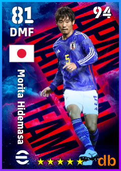 Morita Hidemasa — DMF, OVR 81, MAX 94
