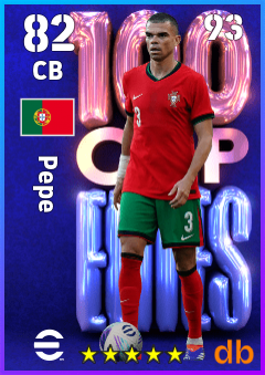 Pepe — CB, OVR 82, MAX 93