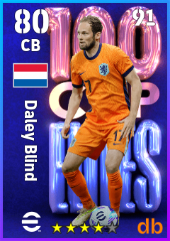 Daley Blind — CB, OVR 80, MAX 91