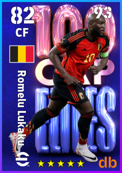 Romelu Lukaku — CF, OVR 82, MAX 93